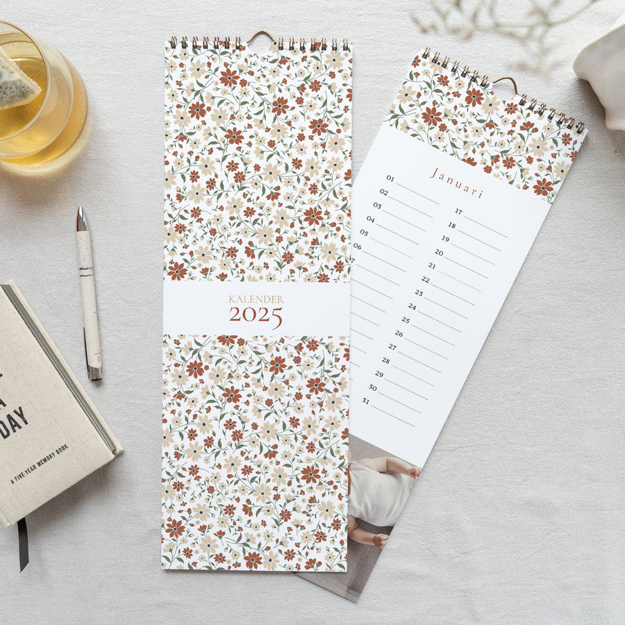 Kalender Eindejaar Perpetueel Mille Fleurs foto