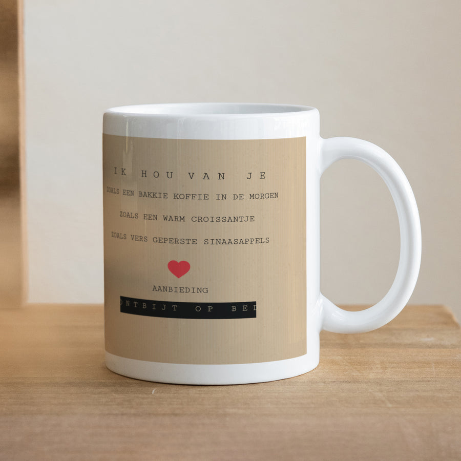 Mok Objecten Wit Mijn Valentijn foto