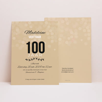 Uitnodiging 100e verjaardag