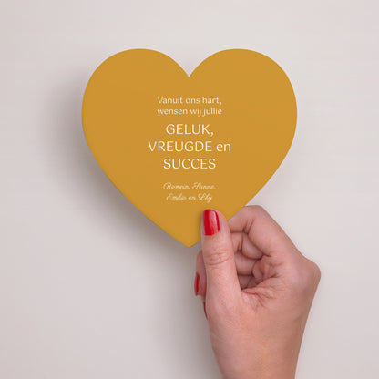 Kerstkaart Eindejaar Hart Geloften van liefde foto N° 3