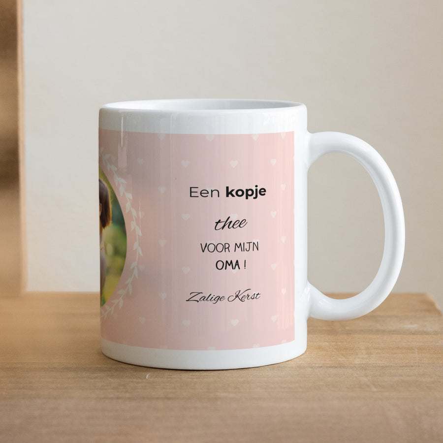 Mok Objecten Wit Theetijd rosé foto
