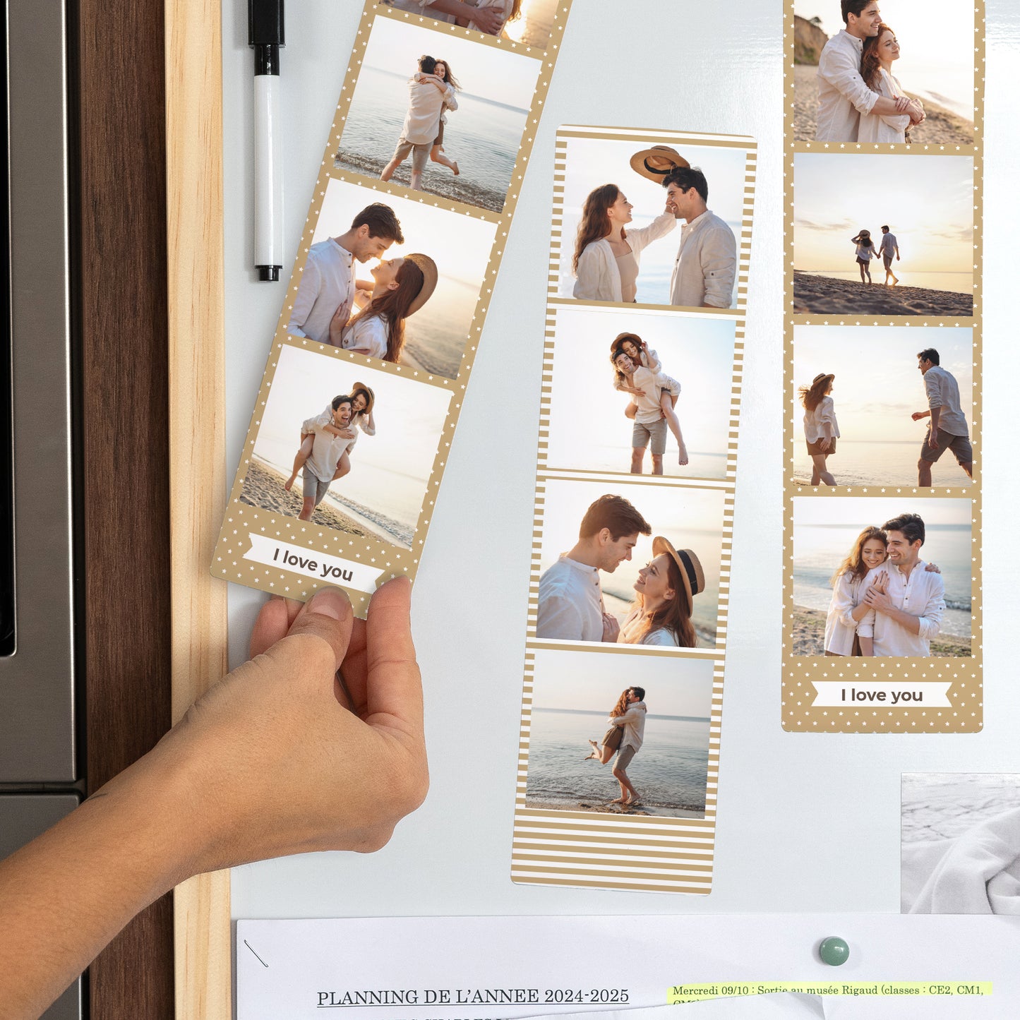 Fotoprint Foto's Set van 3, magnetisch. Liefdesroos enz... foto N° 2