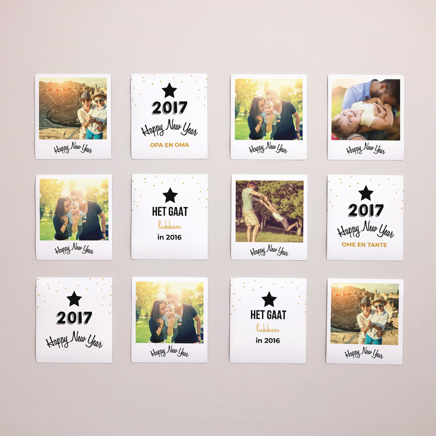 Fotoprint Foto's Set van 12, magnetisch Tegoedbon voor 12 wensen II foto