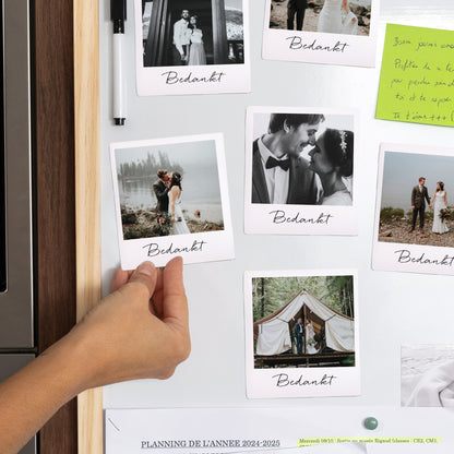 Fotoprint Foto's Set van 12, magnetisch Dank je Magnet foto N° 2