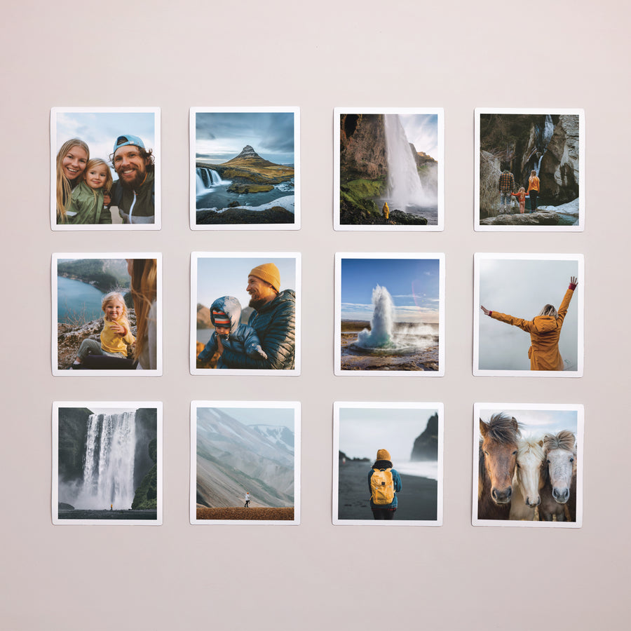 Fotoprint Foto's Set van 12, magnetisch Magnetisch basiswit foto