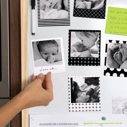 Fotoprint Foto's Set van 12, magnetisch Magneet B&W foto N° 2