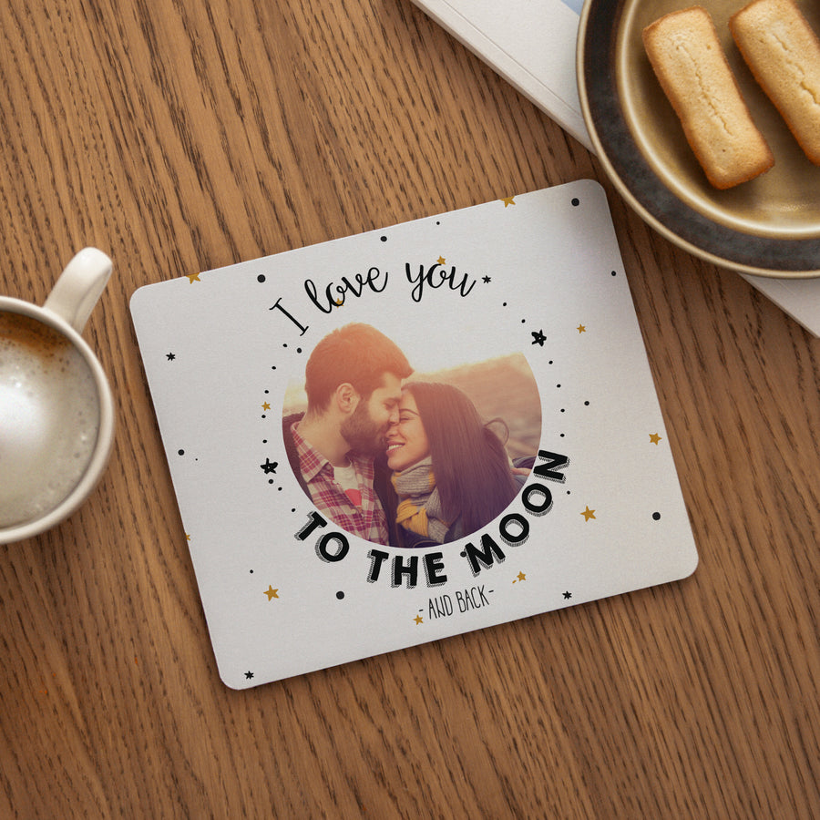 Muismat Objecten Rechthoek Liefde voor de maan foto