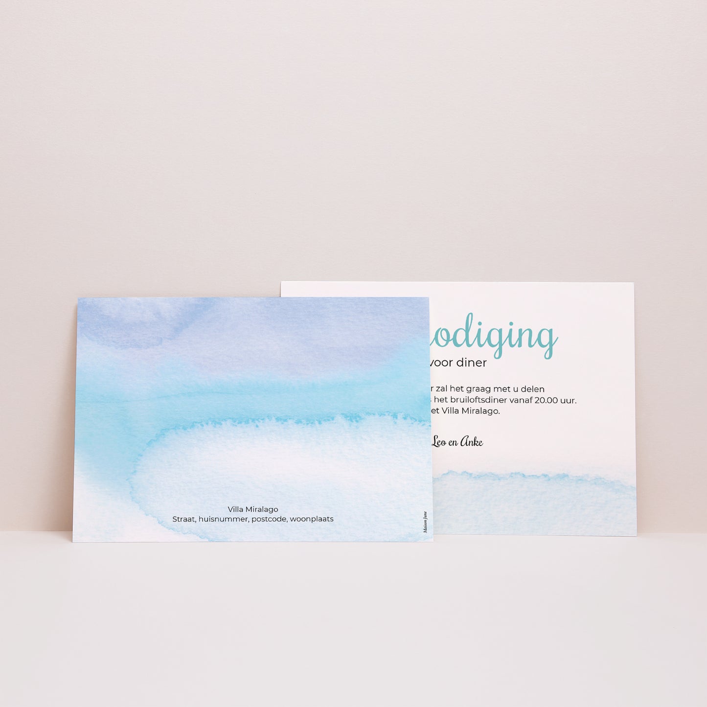 Uitnodigingen Huwelijk Landschap Aquae Sextiae foto N° 2