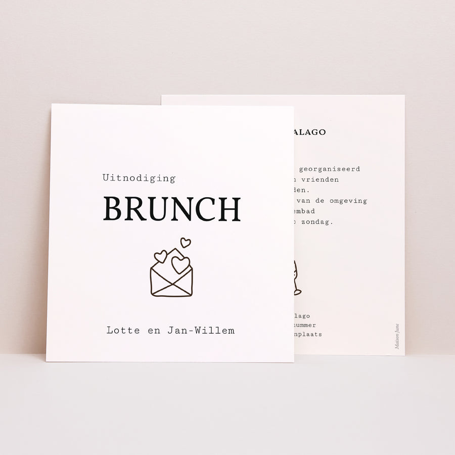 Uitnodigingen Huwelijk Vierkant Aard Grafisch foto