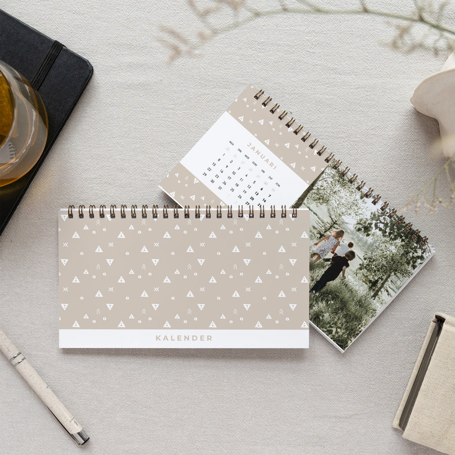 Kalender Eindejaar Kantoor, landschap Tendance Indienne foto