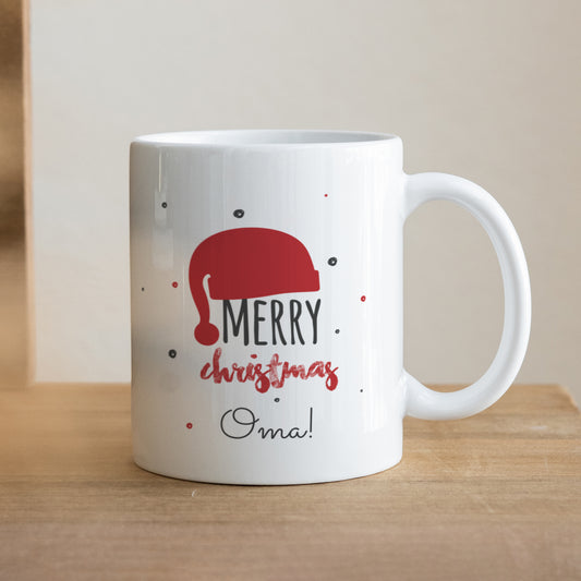 Mok Objecten Wit Kerstmuts foto