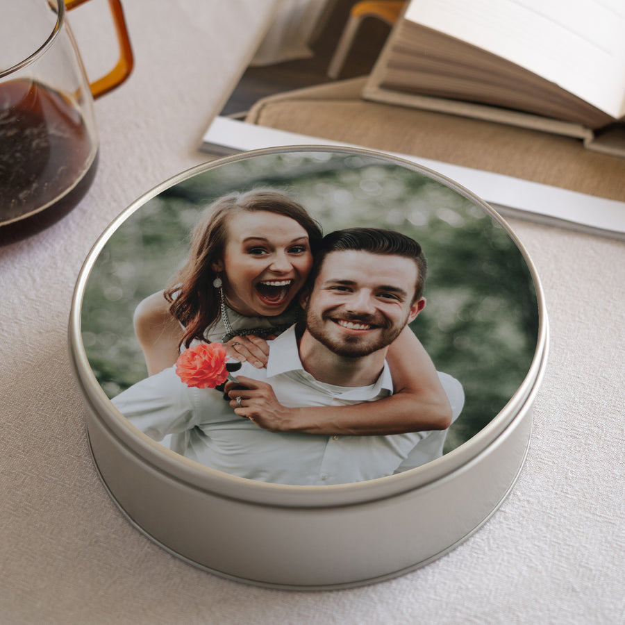 Metalen doos Objecten Ronde Valentijnsdag II foto