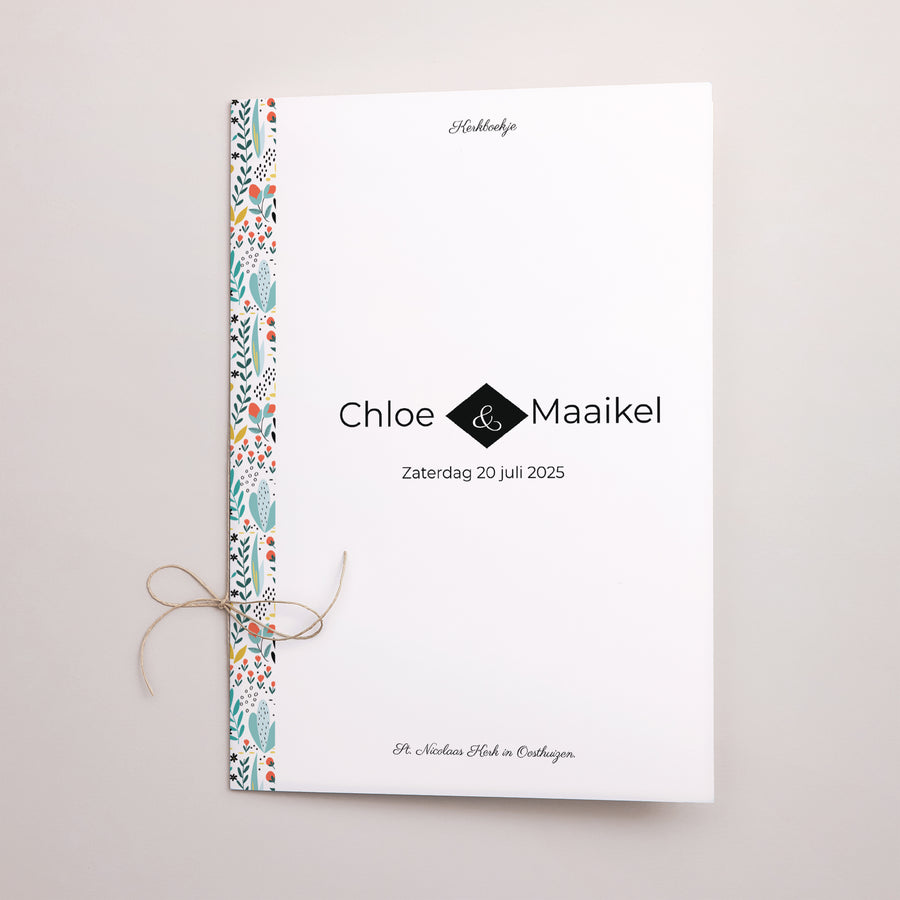 Kerkboekje Huwelijk Dubbele deur Wilde weide foto