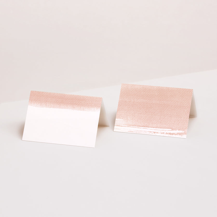 Naamkaartjes Huwelijk 2 luiken Roos Chic & Bois foto