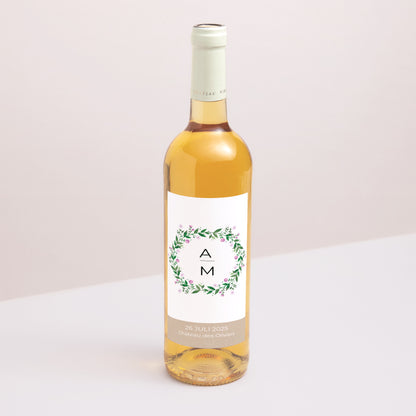 Flesetiket Huwelijk Portret Natuurfeest foto N° 1