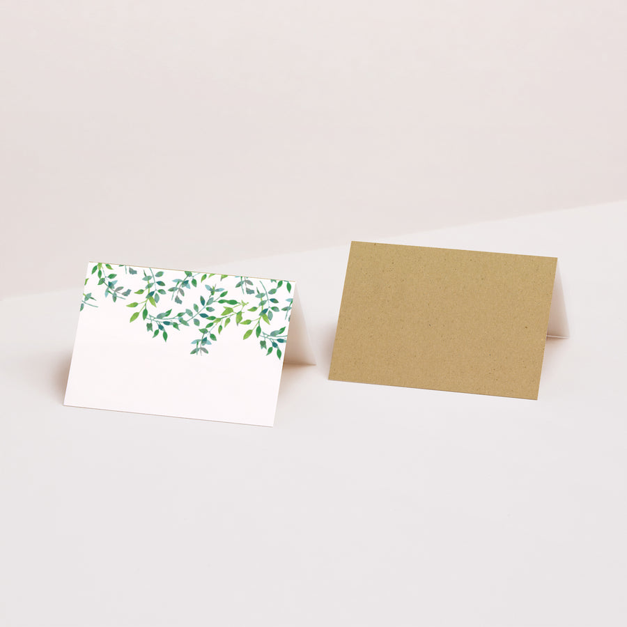 Naamkaartjes Huwelijk 2 luiken Natuur & Kraft foto