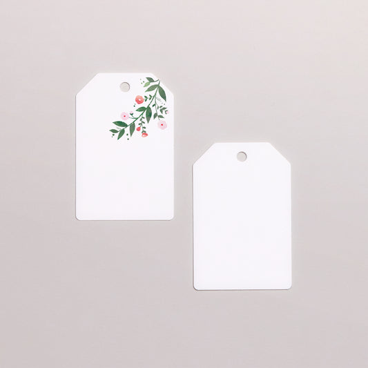 Cadeaulabel Huwelijk Vlag Zomerbloemen II foto