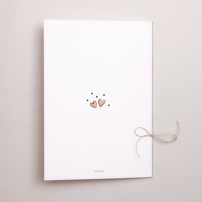 Kerkboekje Huwelijk Dubbele deur 2 harten foto N° 3