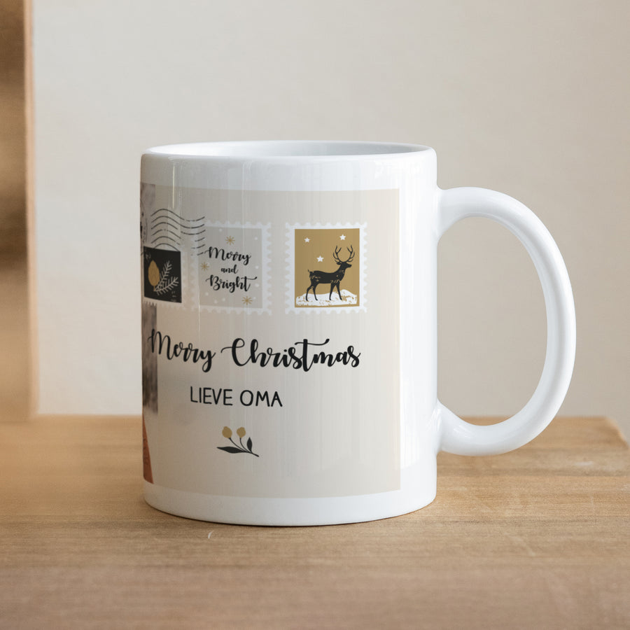 Mok Objecten Wit Kerstbrief foto