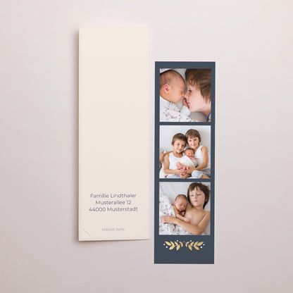 Kerstkaart Eindejaar Fotocabine bladwijzer Leef je dromen foto N° 3