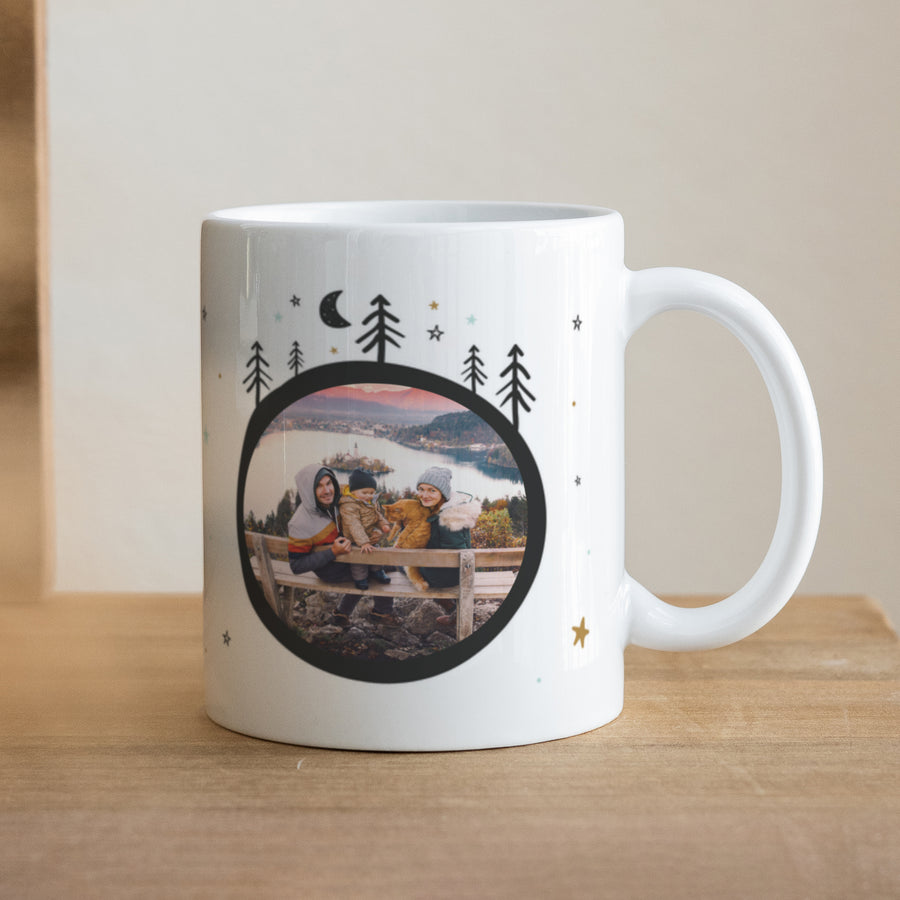 Mok Objecten Wit Kerstmotieven foto