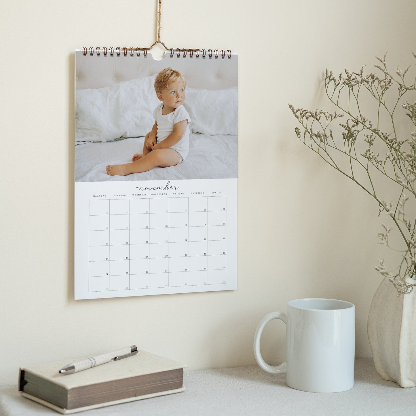 Kalender Eindejaar Muurschildering A4 Klassieke fotografie foto N° 3