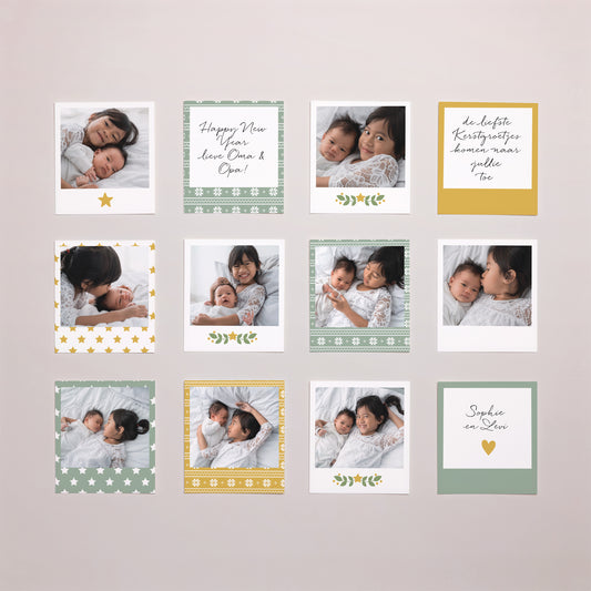 Fotoprint Foto's Twaalf stuks Groen en oker foto
