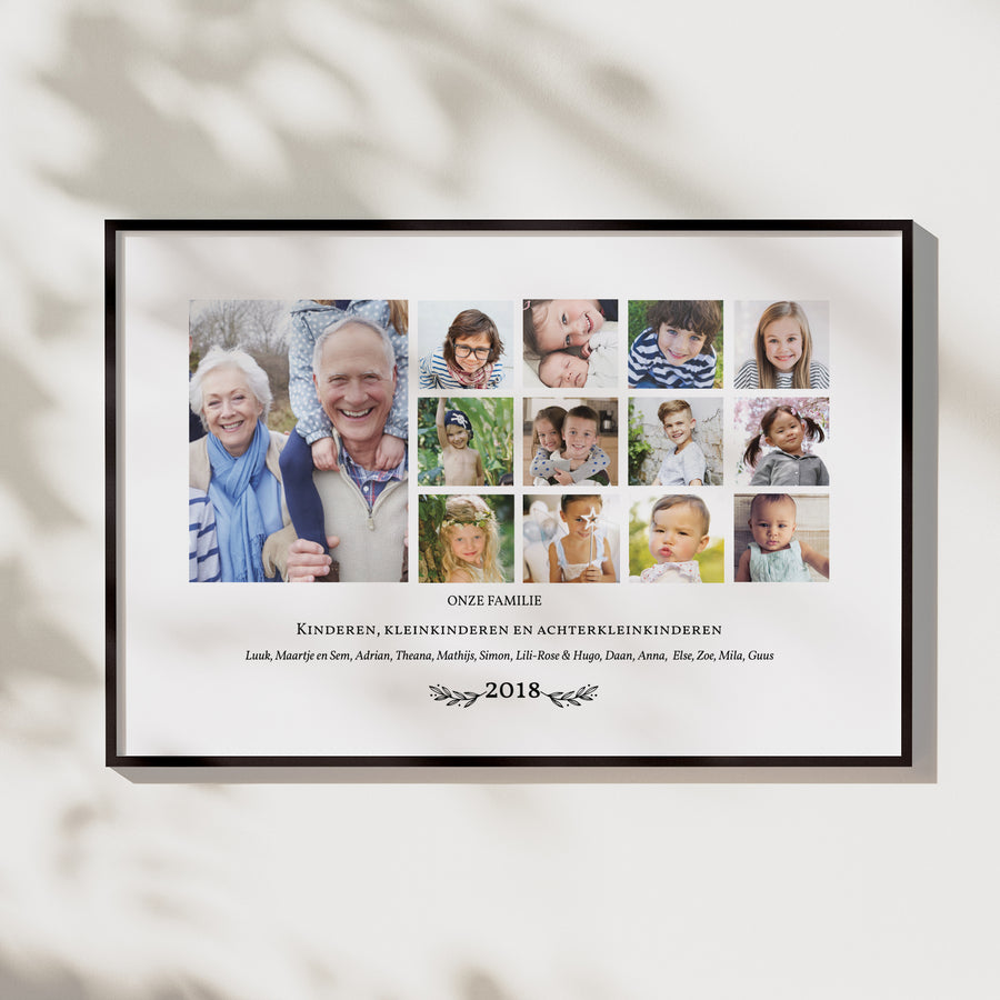 Poster Foto's Landschap 90 x 60 cm De familie foto