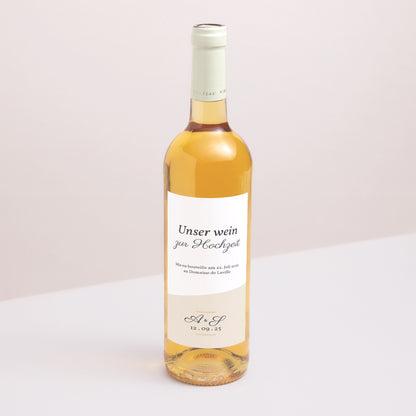 Flesetiket Huwelijk Portret Mineraal foto N° 1