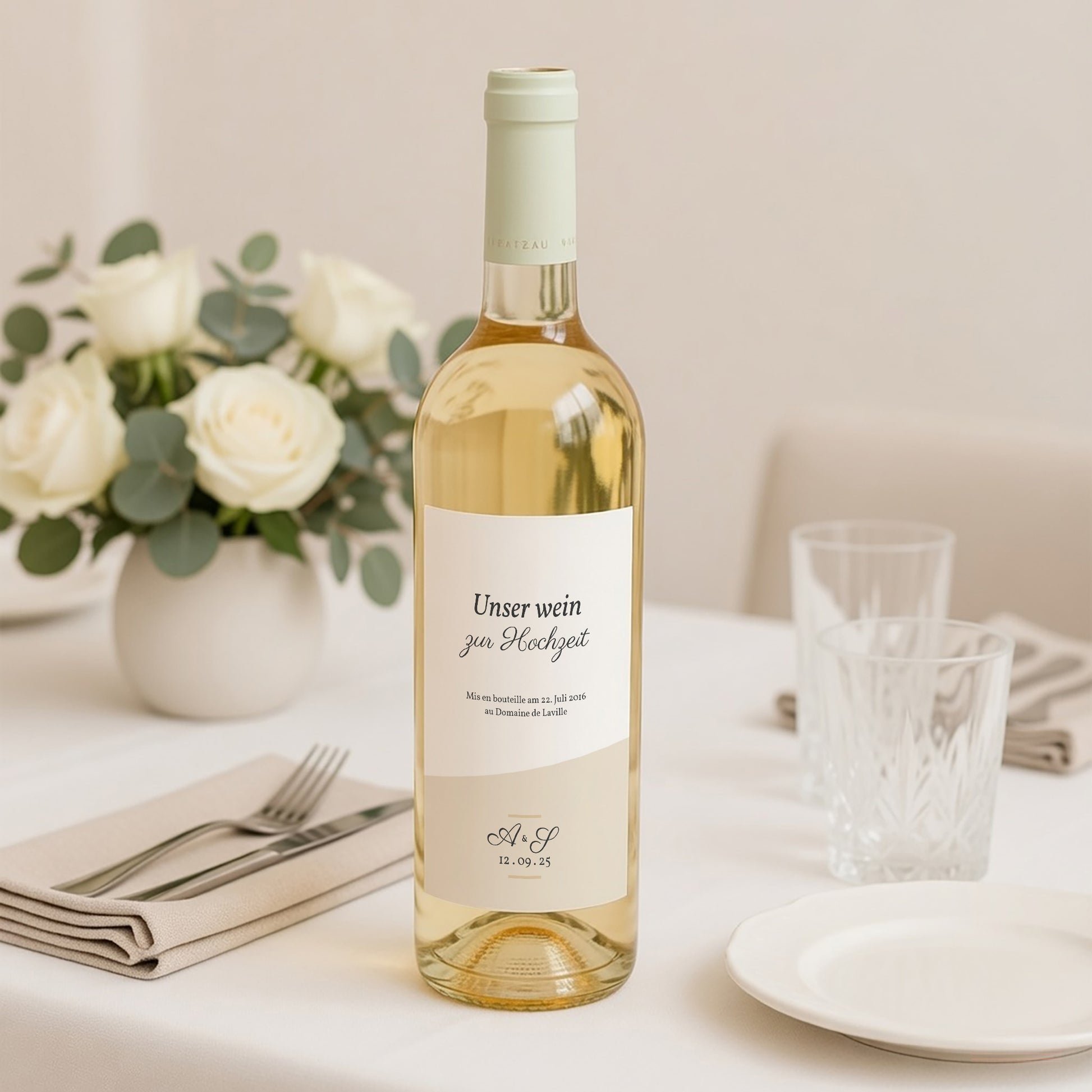 Flesetiket Huwelijk Portret Mineraal foto N° 2