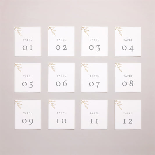 Fotoprint Huwelijk Twaalf stuks Minimalistische plantkunde foto