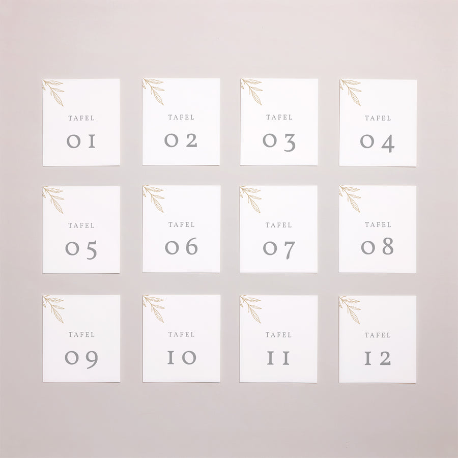 Fotoprint Huwelijk Twaalf stuks Minimalistische plantkunde foto