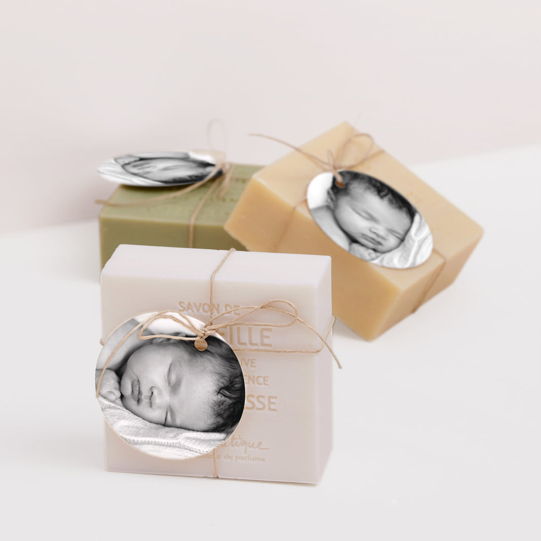 Cadeaulabel Geboorte Ronde Initieel foto N° 2