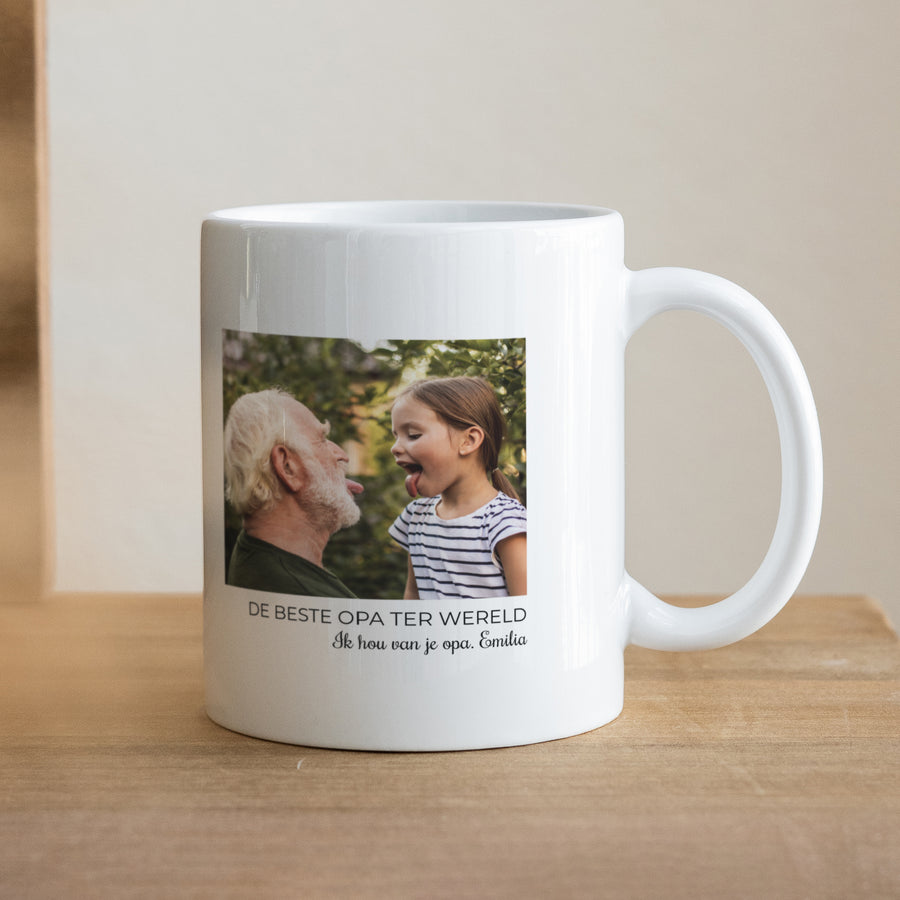 Mok Objecten Wit Papy N°1 foto