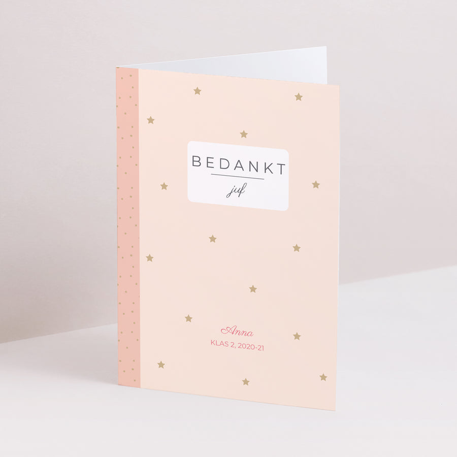 Kaart Objecten Dubbel portretvenster Cahier Rose foto