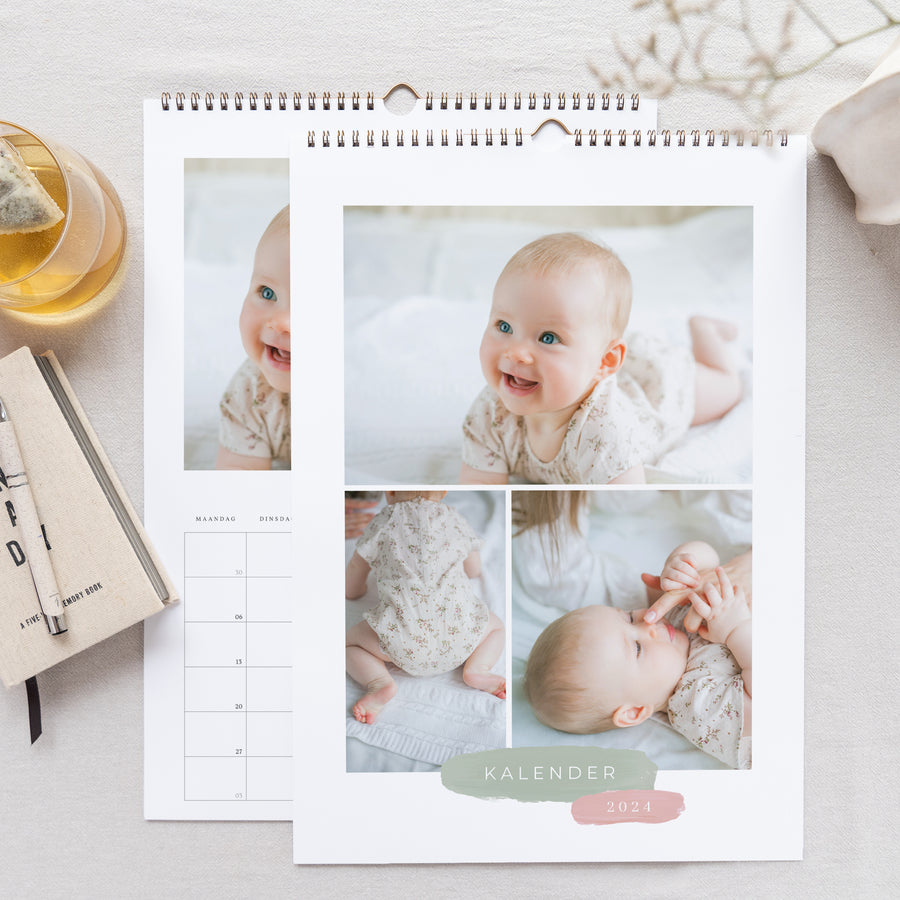 Kalender Eindejaar Muraal A3 Borstel foto