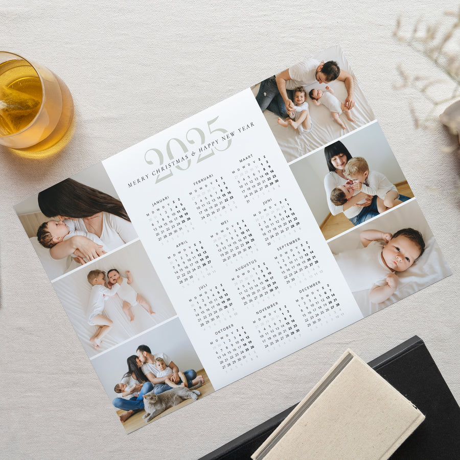 Kalender Eindejaar Enkelvoudig landschap Nieuwe start foto