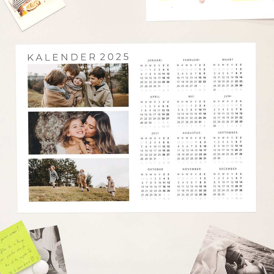 Kalender Eindejaar Magnetisch, enkelvoudig landschap Avonturen II foto