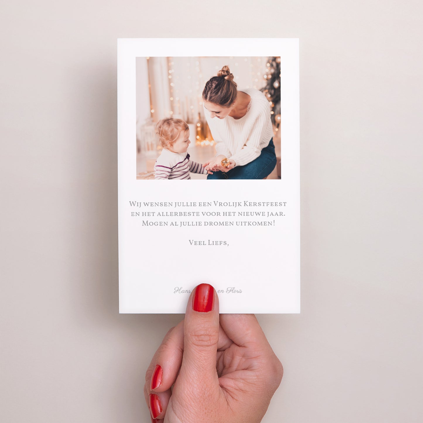 Kerstkaart Eindejaar Portret Besneeuwd huis foto N° 3