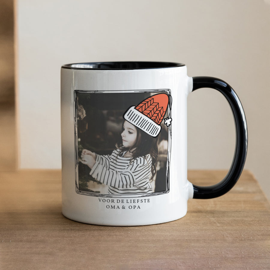 Mok Eindejaar Zwart Jolis Sapins foto