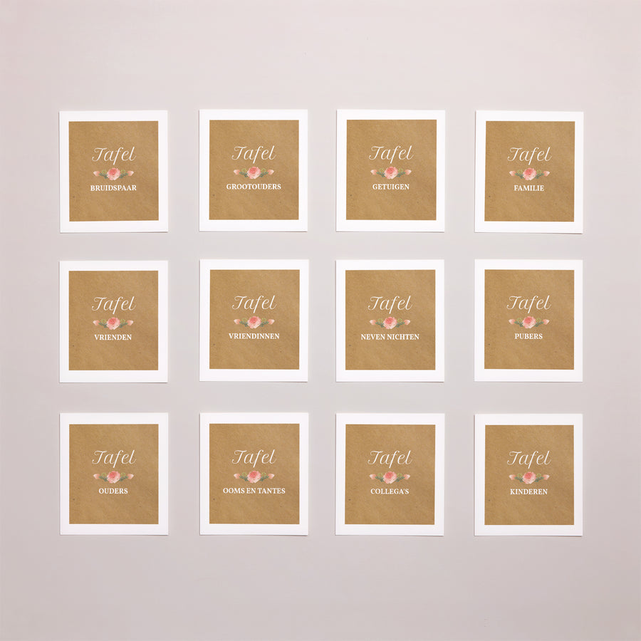 Fotoprint Huwelijk Twaalf stuks Bloemkroon foto