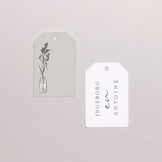 Cadeaulabel Huwelijk Vlag Brin d'Amour foto