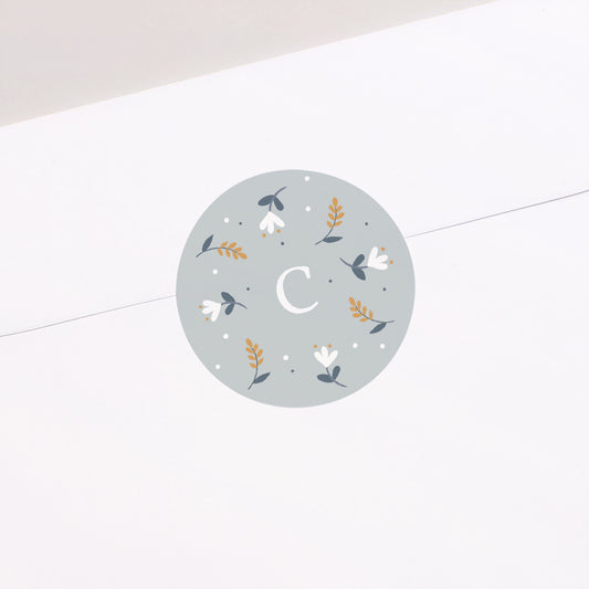 Sticker Geboorte Cirkel Knuffelkonijn foto