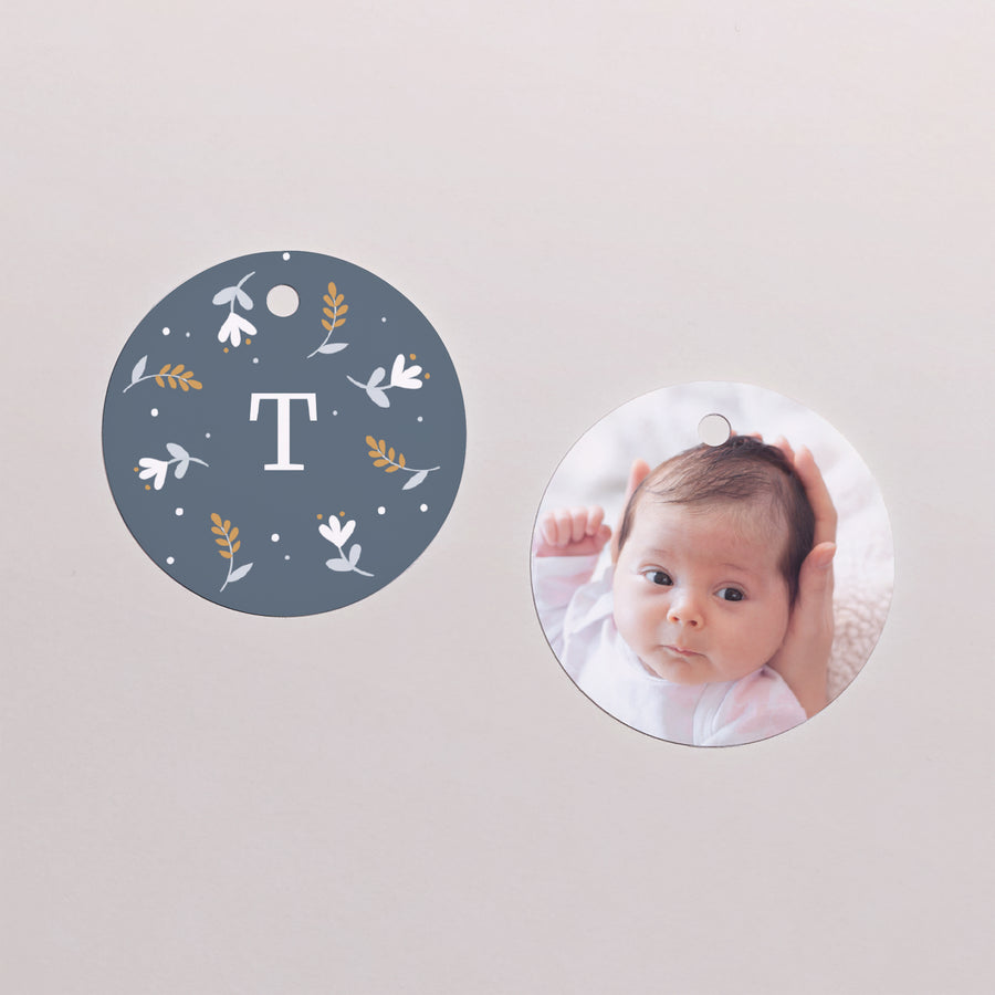 Cadeaulabel Geboorte Ronde Vrijheid Garçon foto