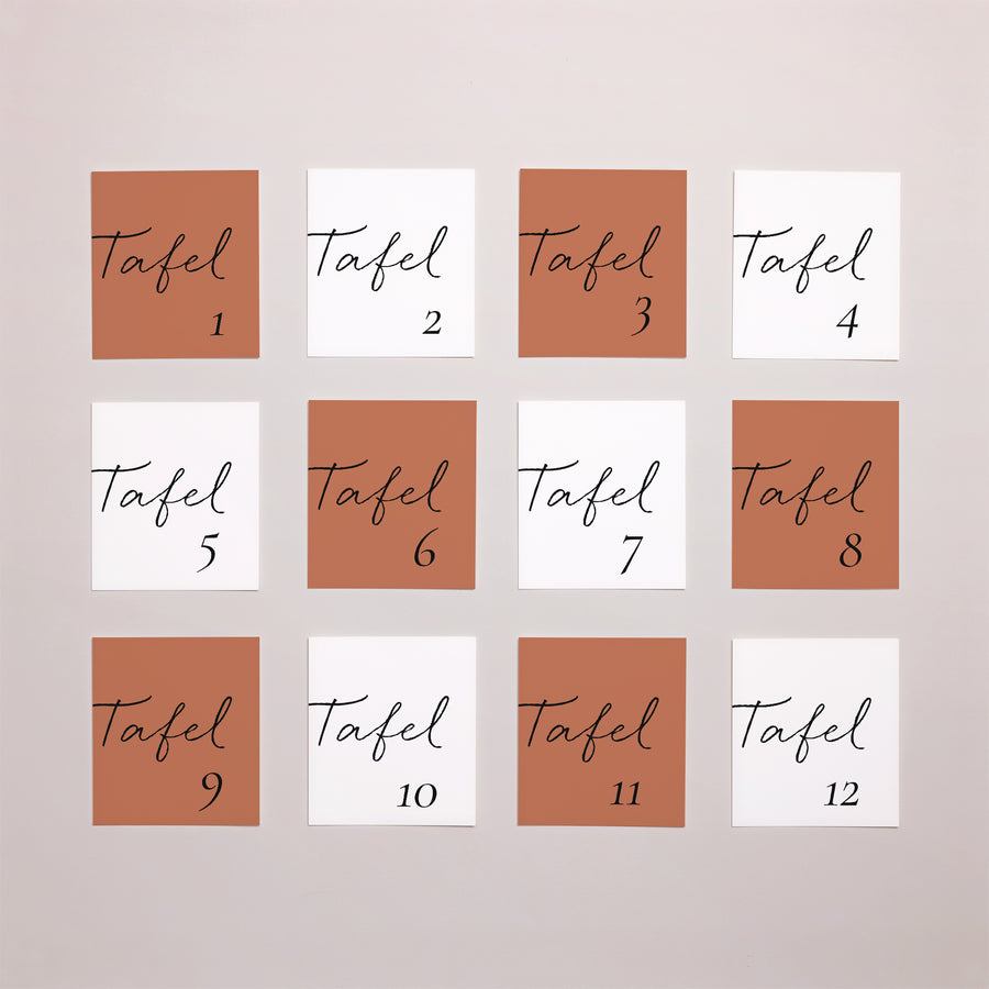 Fotoprint Huwelijk Twaalf stuks Kaneel kalligrafie foto