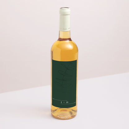 Flesetiket Huwelijk Portret Eucalyptus foto N° 1