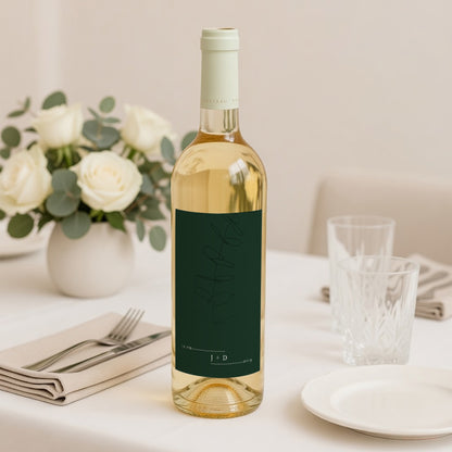 Flesetiket Huwelijk Portret Eucalyptus foto N° 2