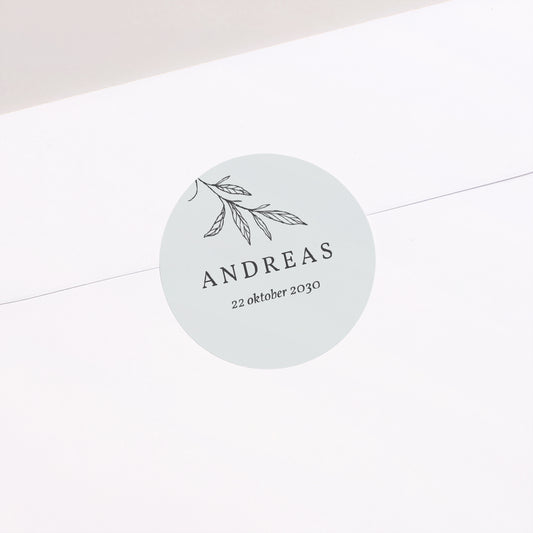 Sticker Geboorte Cirkel Joli Brin foto