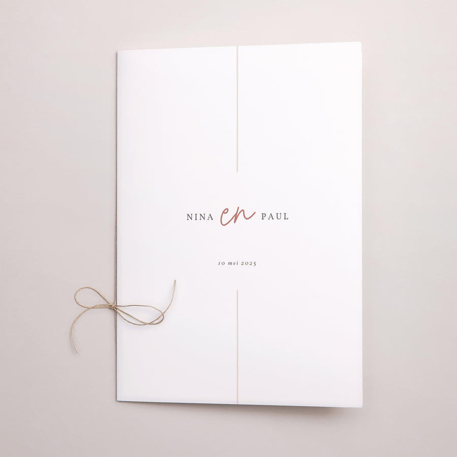 Kerkboekje Huwelijk Dubbele deur Boheemse geest foto