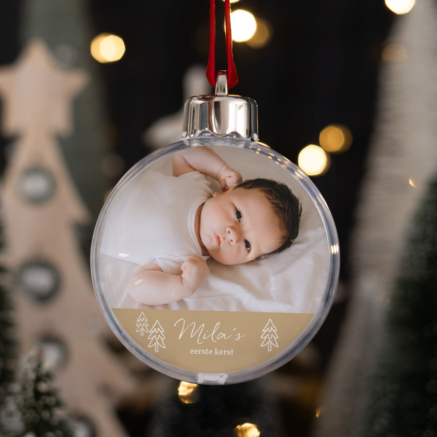 Kerstbal Eindejaar Ronde Mooie kerstvectoren foto